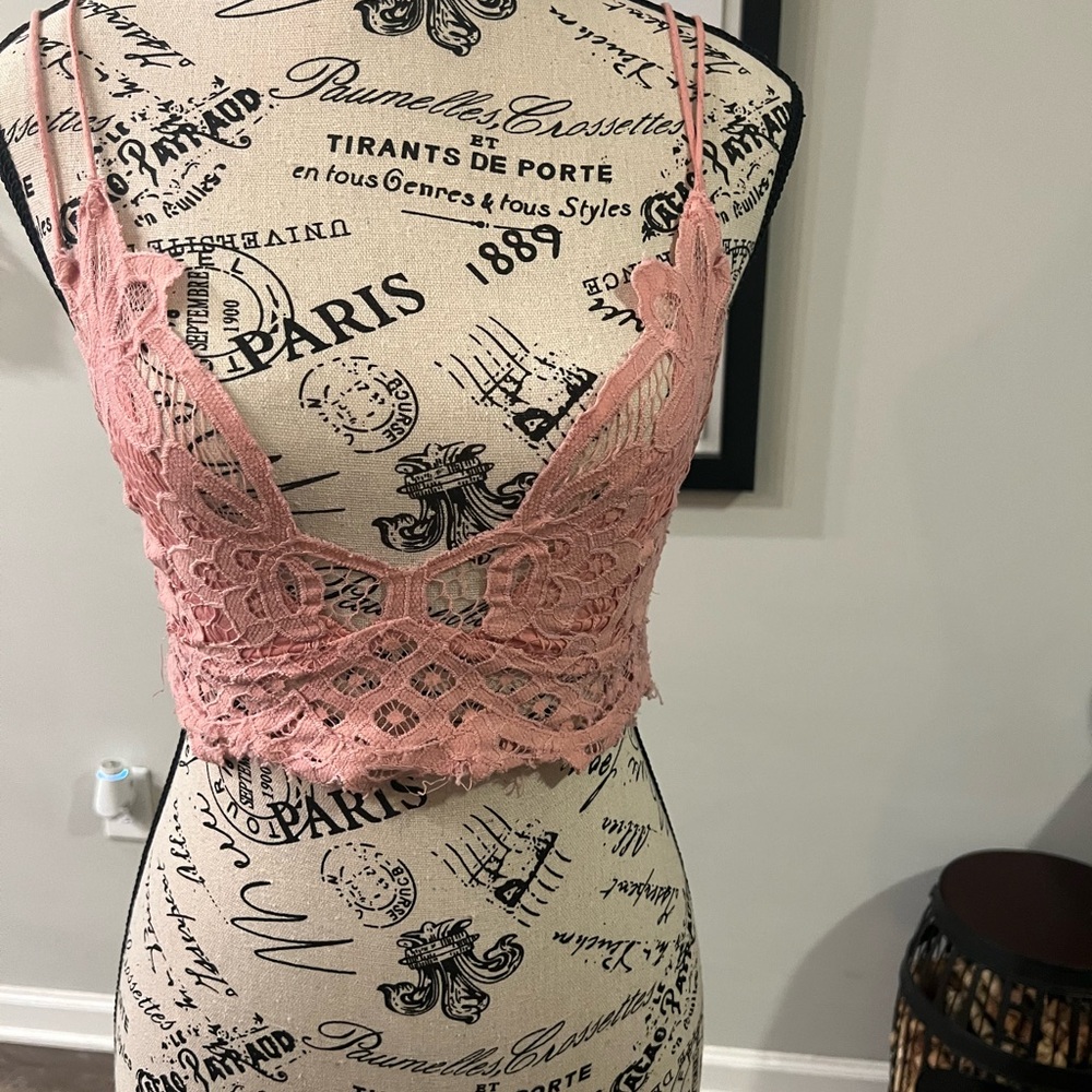 Size medium free people one Adella bralette in pink